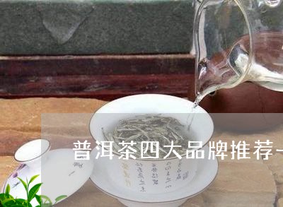 普洱茶四大品牌推荐一下/2023110306250