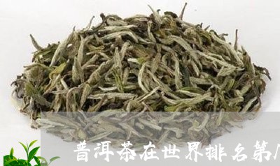 普洱茶在世界排名第几/2023092871826