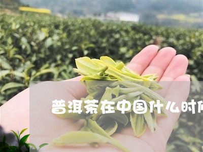 普洱茶在中国什么时候开始盛行/2023053074850