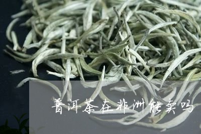 普洱茶在非洲能卖吗/2023071073724