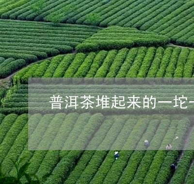 普洱茶堆起来的一坨一坨的/2023051165169