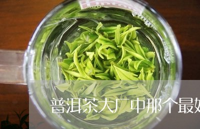 普洱茶大厂中那个最好/2023100700705