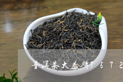 普洱茶大益牌7572/2023062533817