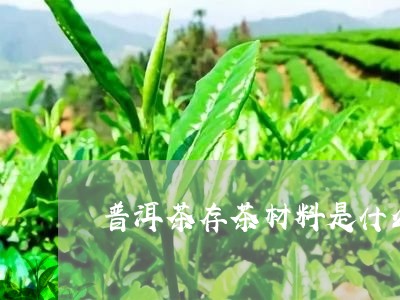 普洱茶存茶材料是什么/2023120651615