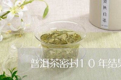 普洱茶密封10年结果/2023100641794