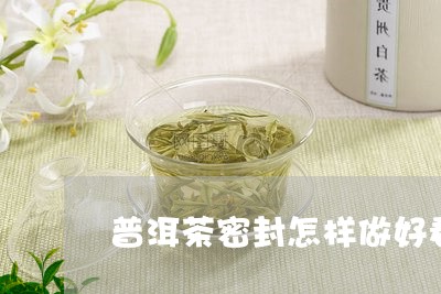 普洱茶密封怎样做好看/2023121649401