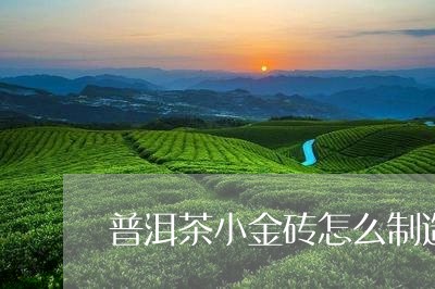 普洱茶小金砖怎么制造/2023100648260