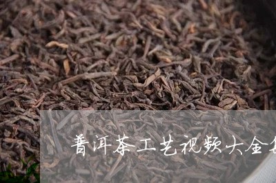 普洱茶工艺视频大全集/2023100549471