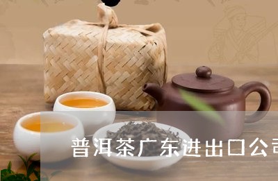 普洱茶广东进出口公司/2023092630502