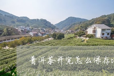 普洱茶开完怎么保存比较好/2023083013937