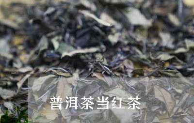 普洱茶当红茶/2023081833816