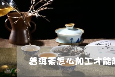 普洱茶怎么加工才能越喝越香/2023082685149