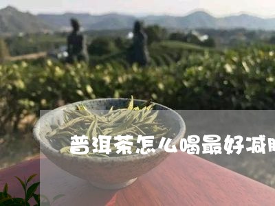 普洱茶怎么喝最好减肥/2023112509391