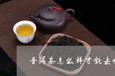 普洱茶怎么样才能去味/2023092947371