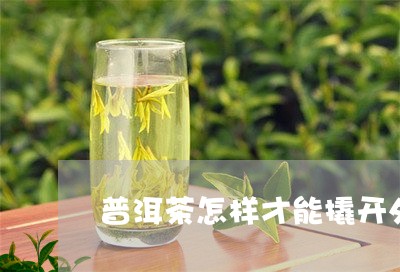 普洱茶怎样才能撬开外壳/2023121750604