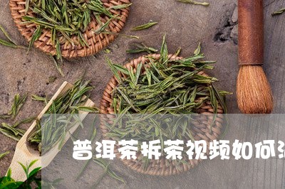 普洱茶拆茶视频如何泡普洱熟茶/2023053052725