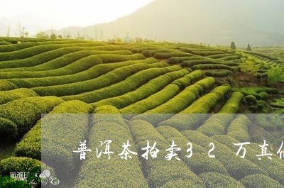 普洱茶拍卖32万真假/2023080288612