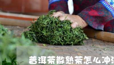 普洱茶散熟茶怎么冲泡/2023100791701