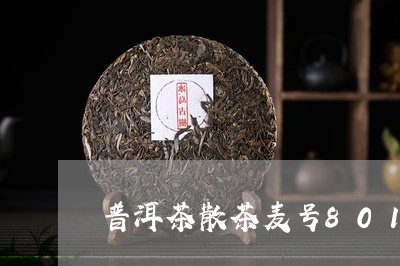 普洱茶散茶麦号801/2023100743715