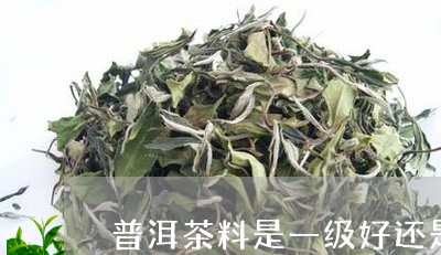 普洱茶料是一级好还是十级好/2023081593814