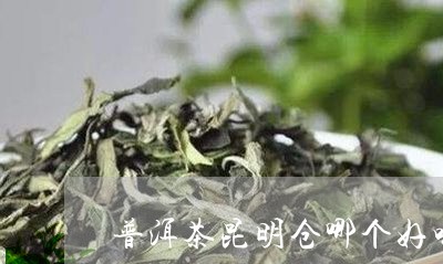 普洱茶昆明仓哪个好喝/2023080301825