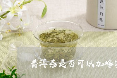 普洱茶是否可以加峰蜜/2023092976056