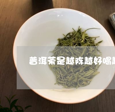 普洱茶是越陈越好喝越香吗/2023051140684