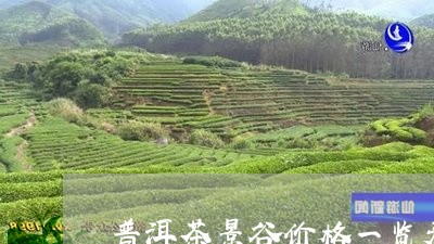 普洱茶景谷价格一览表/2023120611582