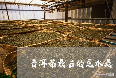 普洱茶最后的尾水是/2023091573936