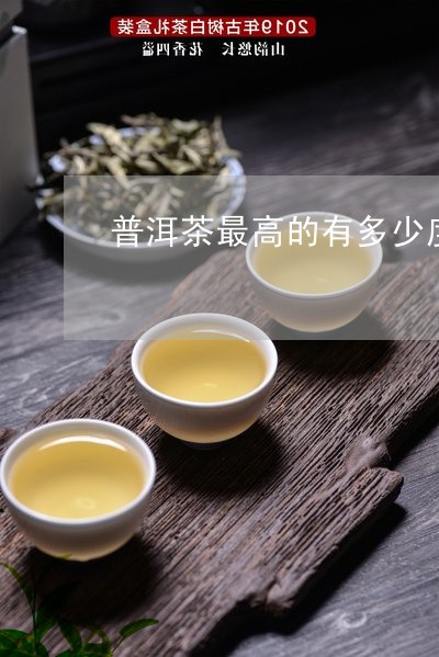 普洱茶最高的有多少度/2023092881813