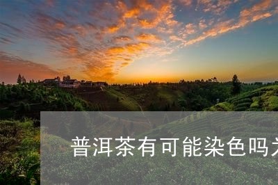 普洱茶有可能染色吗为什么/2023082682917