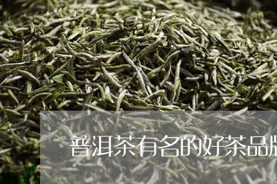 普洱茶有名的好茶品牌/2023120628370