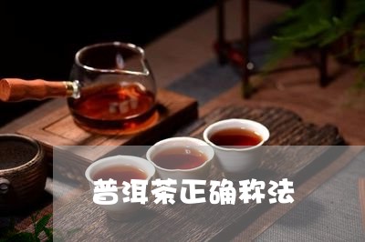 普洱茶正确称法/2023081823947