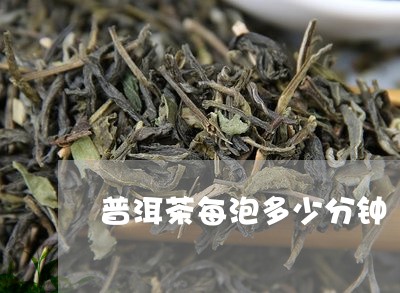 普洱茶每泡多少分钟/2023042821694