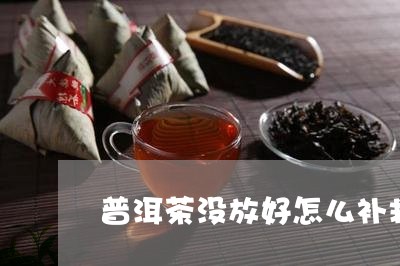 普洱茶没放好怎么补救/2023080293926