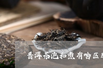 普洱茶泡和煮有啥区别/2023062484724