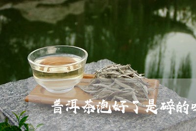 普洱茶泡好了是碎的吗/2023092550626