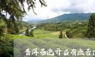 普洱茶泡开后有点苦涩/2023062914170