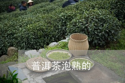 普洱茶泡熟的/2023042535052