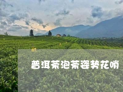 普洱茶泡茶姿势花哨/2023120591956