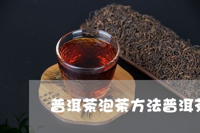 普洱茶泡茶方法普洱茶泡法视频教学/2023060324137