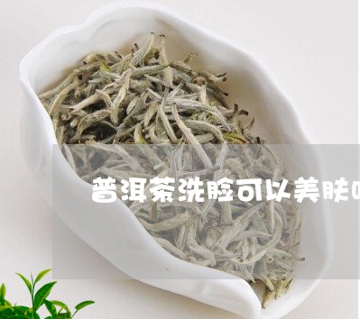 普洱茶洗脸可以美肤吗/2023092890684