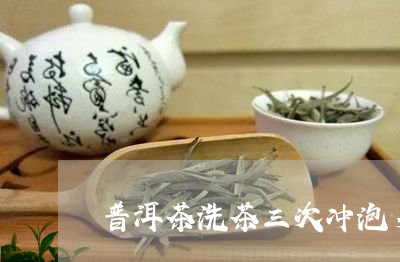 普洱茶洗茶三次冲泡多少/2023121731492