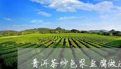 普洱茶炒包浆豆腐做法/2023062225037