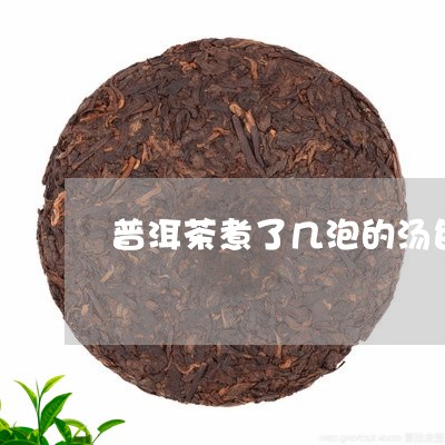 普洱茶煮了几泡的汤色/2023092697240