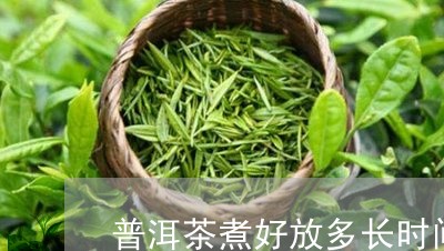 普洱茶煮好放多长时间/2023092760814