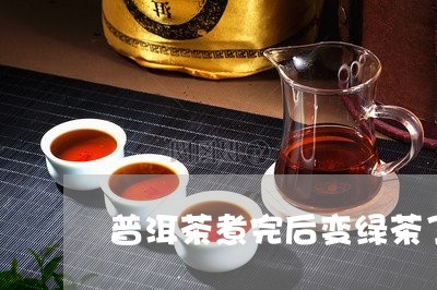 普洱茶煮完后变绿茶了能喝吗/2023110449572