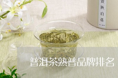 普洱茶熟普品牌排名/2023120577480