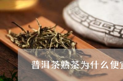 普洱茶熟茶为什么便宜/2023080338281