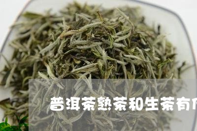 普洱茶熟茶和生茶有什么区别呢/2023082668582